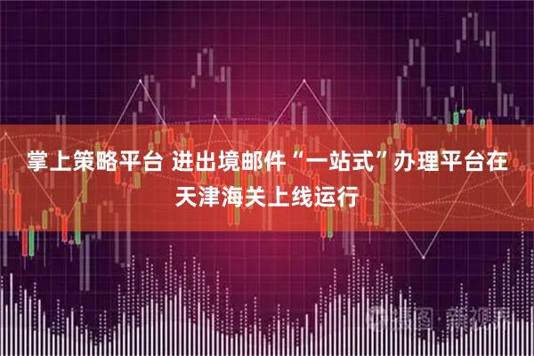 掌上策略平台 进出境邮件“一站式”办理平台在天津海关上线运行